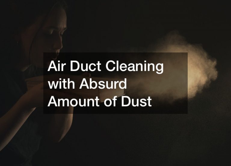 Air Duct Cleaning with Absurd Amount of Dust