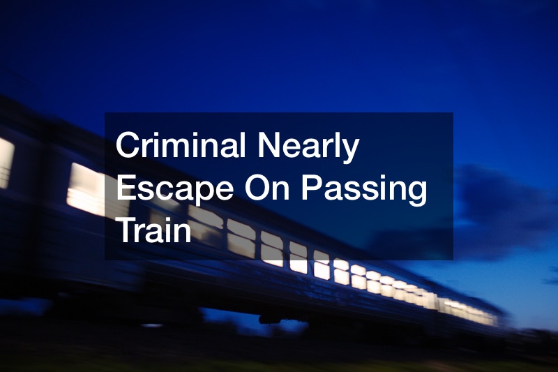 Criminal Nearly Escape On Passing Train