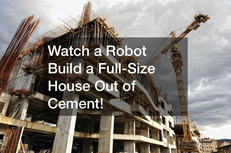 Watch a Robot Build a Full-Size House Out of Cement!
