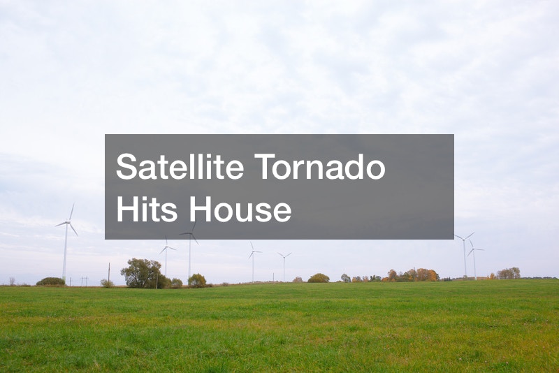 Satellite Tornado Hits House